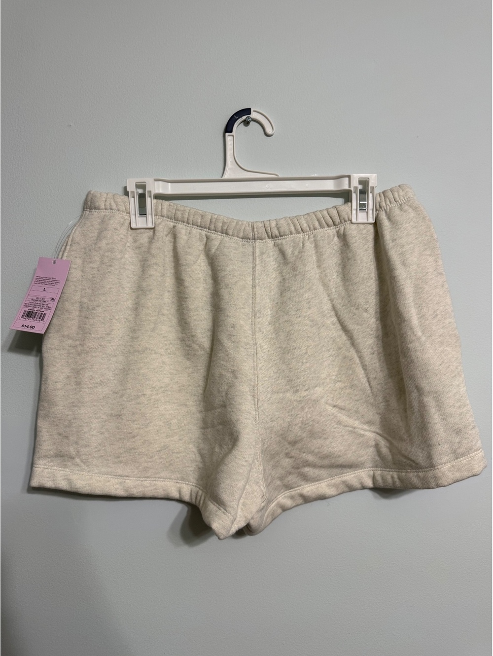 New Wild Fable Heather Gray Fleece Shorts, Size Large - Picture 4 of 4